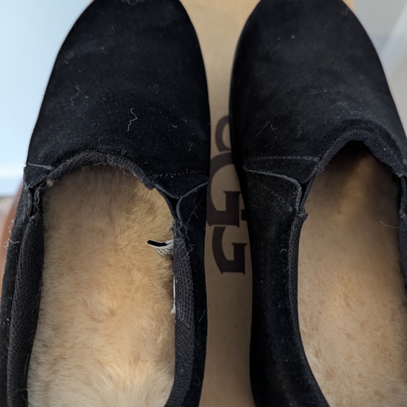 UGG Women's Black Suede Shoes - Picture 7 of 9